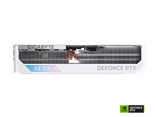 Gigabyte GV-N4080AERO OC-16GD GeForce RTX 4080 16GB AERO OC Graphics Card, 3X WINDFORCE Fans, 16GB 256-bit GDDR6X, Video Card