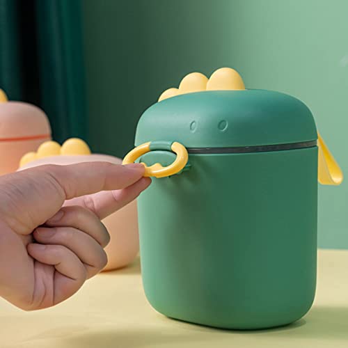 Toddmomy Pot Travel Dispenser Container Toddlers M Outdoor On-The-go Carry for Handle Containers Holder Pattern Scoop Spoon Cups Storage Baby Feeding Powder Newborn Food Candy Milk