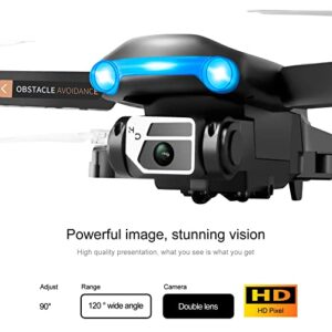 MIANHT Drone With 4K Dual HD Fpv Camera - Remote Control Black Quadcopter, RC Toys Gifts For Boys Girls, with Optical Fl-ow Localization, Altitude Hold Headless Mode, One Key Start Speed