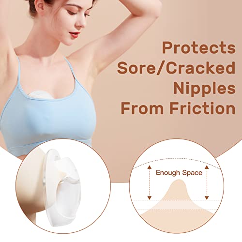 NCVI Breast Milk Collector, Milk Catcher, Breast Shells Protect Sore Nipples for Breastfeeding, Reusable Breastmilk Saver, Wearable Nursing Cups, Letdown Catch Discreet, BPA Free, 2.3oz/70ml, 1PIC