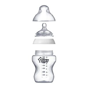 Bundle of Tommee Tippee Closer to Nature Medium Flow Baby Bottle Nipples, 3+ Months – 2pk + Tommee Tippee Closer to Nature Fast Flow Baby Bottle Nipples, 6+ Months – 2pk