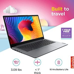 Lenovo 2022 Ideapad 1i 14.0" HD Laptop, Intel Pentium Silver N5030 Processor, 4GB RAM, 128GB SSD, Intel HD Graphics, HD Webcam, Gray, Win 11 S, 1 Year Office 365, 32GB SnowBell USB Card