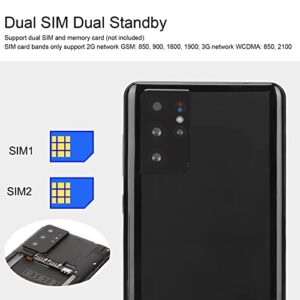 S21 Ultra Pro Unlocked Smartphone, 5.5in HD Screen Cellphone Supports 2.4G 5G WiFi, MT6580 Octa Core CPU Mobile Phone, 4800Mah Battery, Dual SIM Cards, 3.5mm Headphone Jack