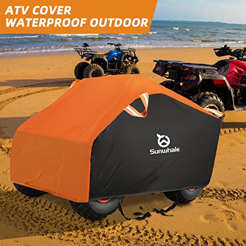 Sunwhale ATV Cover Waterproof Heavy Duty - 4 Wheeler Cover Universal Outdoor Quad Rain Cover All Season Weather fit for Up to 98'' Polaris Sportsman Yamaha Honda Kawasaki Quad Bike-XXXLarge