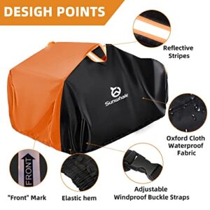 Sunwhale ATV Cover Waterproof Heavy Duty - 4 Wheeler Cover Universal Outdoor Quad Rain Cover All Season Weather fit for Up to 98'' Polaris Sportsman Yamaha Honda Kawasaki Quad Bike-XXXLarge