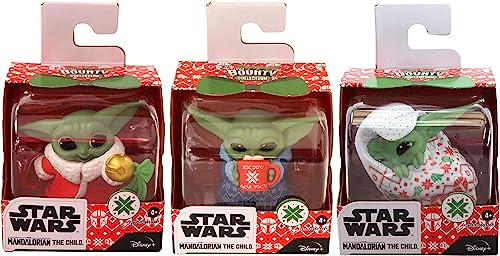 Star Wars The Mandalorian - The Bounty Collection 2.5" 6cm The Child Figure - The Child Drinking Cup, The Child Swaddling & The Child Offering Bell - Set of All 3