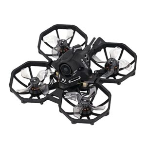 tcmmrc drone-junior racer 75 rc drone with caddx eos2 camera, f4-12a aio fc, for students and fpv pilots - black