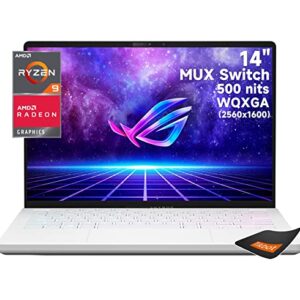 ASUS - ROG Zephyrus 14” WQXGA 120Hz Gaming Laptop – AMD Radeon RX 6700S - Ryzen 9 6900HS–-Window 11 Home，with Mouse pad(16GB RAM | 1TB PCIe SSD)