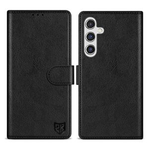 ZZXX Samsung Galaxy A14 5G Wallet Case with [RFID Blocking] Card Slot Kickstand Magnetic Closure Leather Flip Fold Protective Phone Case for Samsung Galaxy A14 5G Case Wallet(Black-6.6 inch)