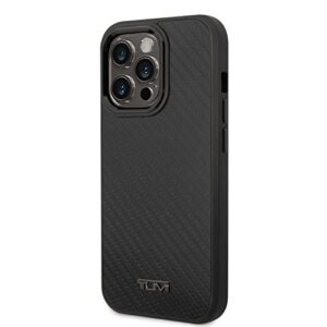 CG MOBILE TUMI Phone Case for iPhone 14 Pro in Genuine Black Aluminum, Real Protective & Durable Case with Easy Snap-on, Shock Absorption & Signature Logo