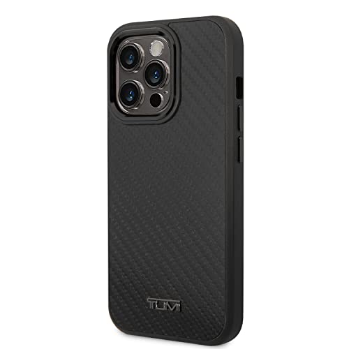 CG MOBILE TUMI Phone Case for iPhone 14 Pro in Genuine Black Aluminum, Real Protective & Durable Case with Easy Snap-on, Shock Absorption & Signature Logo