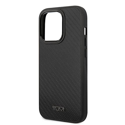 CG MOBILE TUMI Phone Case for iPhone 14 Pro in Genuine Black Aluminum, Real Protective & Durable Case with Easy Snap-on, Shock Absorption & Signature Logo