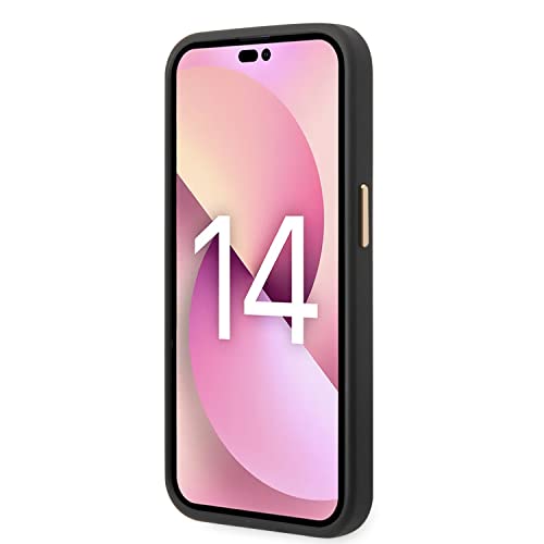 CG MOBILE TUMI Phone Case for iPhone 14 Pro in Midnight Blue & Rose Gold, HC Smooth Leather Protective & Durable Case with Easy Snap-on, Shock Absorption & Signature Logo