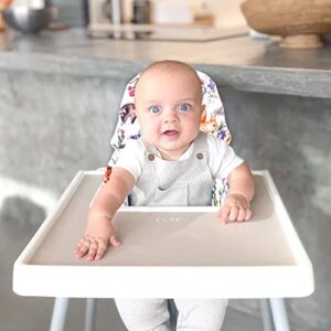 CARUILI Baby High Chair Cushion Cover, Compatible with IKEA Antilop High Chair Cushion, Removable, Durable, Woodland Animal Printed (Cover Only)