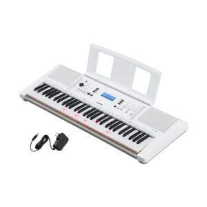 yamaha ez300 61-key portable keyboard with lighted keys and pa130 power adapter