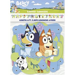 unique bluey jointed banner - 6 ft i pack of 1