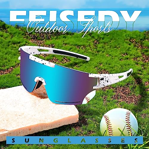 FEISEDY Sports Sunglasses Women Men Cycling Running Driving Skiing Fishing Biking Outdoor Glasses UV Protection Lens B2328