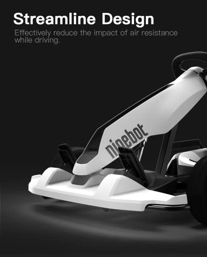 stio GoKart Kit Front Wing Compatible with Ninebot by Segway Go Kart Kit Refit Smart Scooter Parts Front Bumper Plastic Protection Replacements GoKart Original Accessories (White)