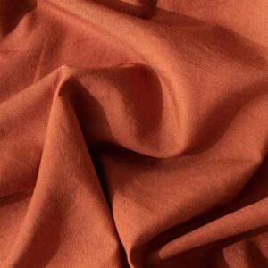 Burnt Orange Duvet Cover King, Washed Microfiber 3 Pieces Solid Color Casual Burnt Orange Bedding Set, with Zipper Closure, Luxury Ultra Soft Relaxed Feel Natural Wrinkled Comfy (Burnt Orange, King)