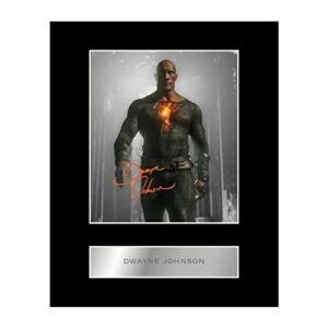 dwayne johnson ba pre printed signature signed mounted photo display #22 printed autograph picture