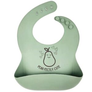 silicon baby bibs (green)