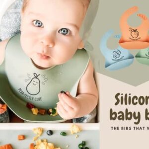 Silicon baby bibs (Green)