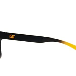 Cat Caterpillar 8017 Men's Polarized Square Sunglasses, Matte Black, 58 mm