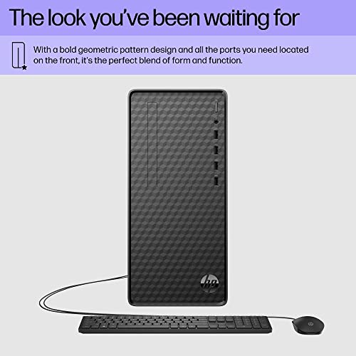 HP Desktop PC, AMD Ryzen 3 5300G, 8 GB SDRAM, 512 GB SSD, AMD Radeon Graphics, Windows 11 Home, M01-F3020 (2022)