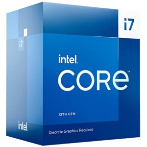 Intel Core i7-13700F Desktop Processor 16 cores (8 P-cores + 8 E-cores) 30MB Cache, up to 5.2 GHz