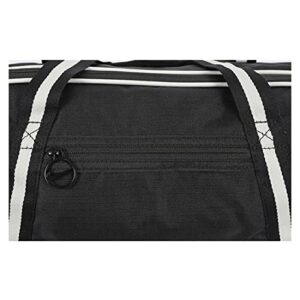 Nike NK HERITAGE DUFF - RETRO Duffle Bag', BLACK/BLACK/HYPER ROYAL, One Size, backpacks