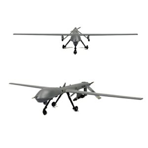 NUOTIE MQ-1B Predator Drone 1/72 Metal Airplane Model Kits with Stand CAFB 432nd Wing DieCast Alloy Fighter Model Pre-Build Military Aircraft Collection for Display or Gift