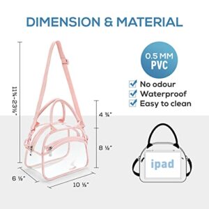 TOURIT Stadium Approved Clear Lunch Bag Transparent Bag with Adjustable Strap Clear Lunch Box for Women Men Work