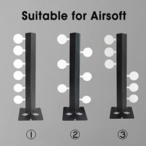 Atflbox Resetting and Rotate The Metal Shooting Target for Airsoft BB Guns, Dueling Tree and Double Star