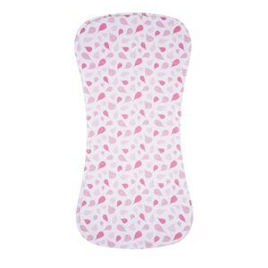 6 Pack Cotton Baby Burp Cloths Extra Absorbent Soft for Baby Boys and Girls (Pink02)