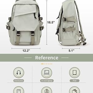 Laptop Backpack For Women Men 14 Inch Waterproof College Backpack With Laptop Compartment Aesthetic Backpack Small Backpack Purse For Women Anti Theft Cute Backpack Rucksack Lightweight Work Backpack