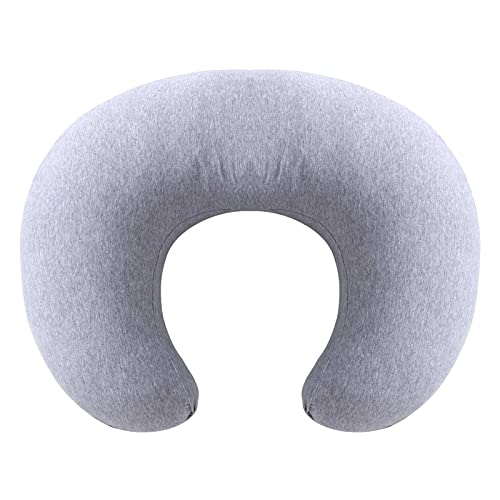 Witeasy Nursing Pillow and Positioner, Bottle Breast Feeding Pillows with Removable Cotton Blend Cover (Solid-Gray)