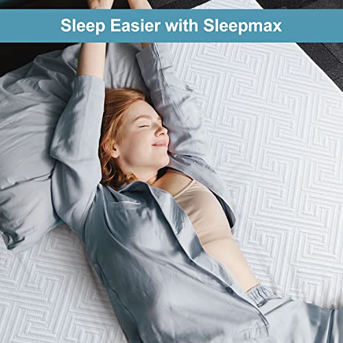 Sleepmax 2 Inch Gel Mattress Topper Queen - Plush Memory Foam Mattress Pad for Pressure Relieving - Bed Topper with Ventilated Cover Enhance Comfortable & Breathable