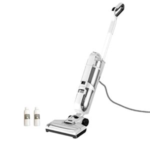hausmeister corded multi-surface floor washer wet and dry vacuum with brush roller self-cleaning for hard floor and carpet digital display cleaner included for pet hair and daily messes