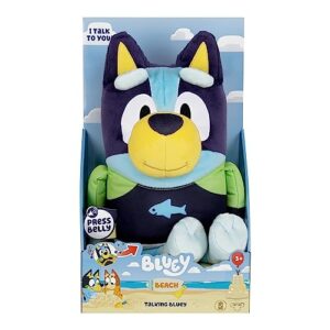 Bluey, Talking Beach 13" Talking Plush Toy with 9 Phrases Bases Around The Episode Beach Theme Song