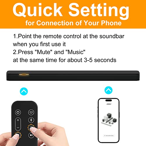 Remote Control for Bose Smart Soundbar 300 Only, 843299-1100 Remote Control Replacement, Remote Compatible with Bose 300 Soundbar Remote Control with Battery