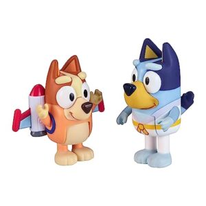 Bluey Figure 2-Packs, Action Heroes 2.5 Inch and Bingo Figures