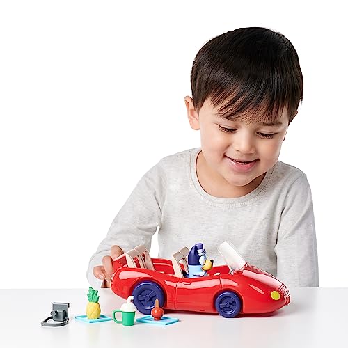 Bluey Vehicle and Figure Pack, Escape Convertible with 2.5 inch Exclusive Figure, 4 Accessories and Sticker Sheet