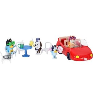 Bluey Vehicle and 4 Figure Pack, Escape Convertible with Four 2.5 Inch Figures, 9 Accessories and Sticker Sheet | Amazon Exclusive