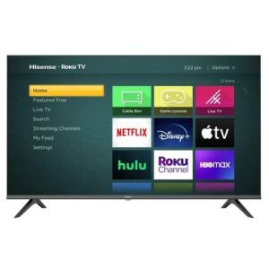 hisense 32-inch class hd 720p smart led tv h4030f series motion rate 120 game mode dts trusurround sound compatible with alexa & google assistant 32h4030f3 (renewed)