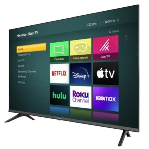 Hisense 32-Inch Class HD 720p Smart LED TV H4030F Series Motion Rate 120 Game Mode DTS TruSurround Sound Compatible with Alexa & Google Assistant 32H4030F3 (Renewed)