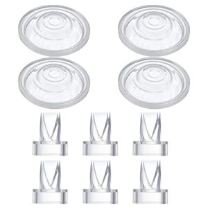 nanawawa duckbill valve and silicone diaphragm,compatible with momcozys9/s12/s9pro/s12pro/tsrete，pump parts/accessories (10 piece set)