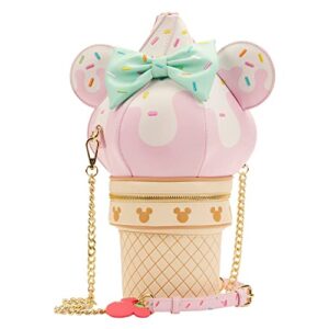 loungefly stitch shoppe disney minnie soft serve ice cream crossbody bag