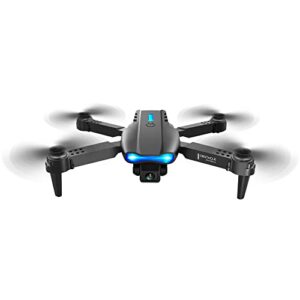 hotosyy uav with dual cameras, portable, three sided obstacle avoidance, one touch takeoff/landing, fixed altitude, 360 degree rollover function (black)