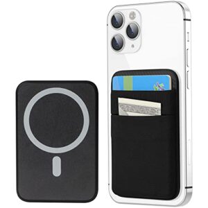 senose magnetic wallet compatible for magsafe, phone wallet card holder compatible for iphone 14 pro max/14 pro/14 plus/14/13 pro max/13 pro/13/12 pro max/12 pro/12, mag safe case (black)
