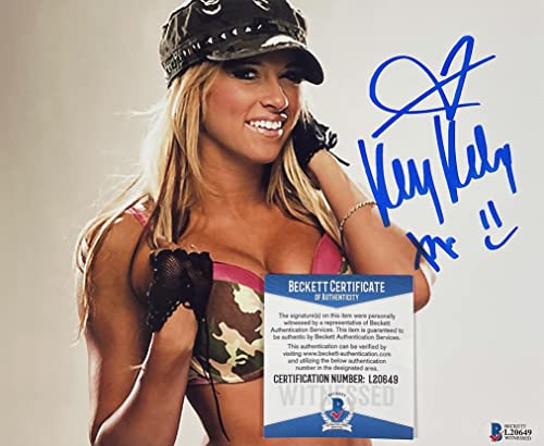 KELLY KELLY Autographed 8" x 10" PHOTO Signed WRESTLING Model BECKETT CERTIFIED AUTHENTIC L20649